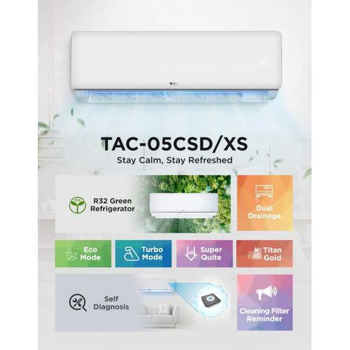 AC TCL TAC 05 CSD-XS 1/2 PK TAC-05CSD/XS2: Solusi Pendinginan Hemat Energi untuk Kenyamanan Maksimal