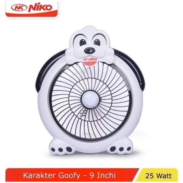 Niko Kipas Angin Karakter 9 Inch: Kipas Lucu dan Efisien untuk Kesejukan Keluarga