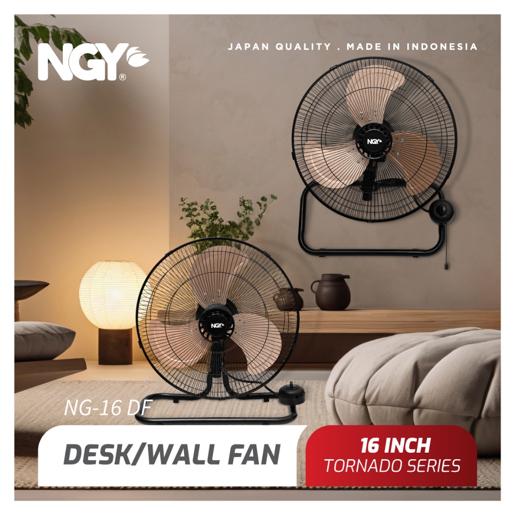 Kipas Terbaik NGY Tornado Desk Wall Fan NG-6DW: Solusi Hemat Ruang dengan Performa Maksimal