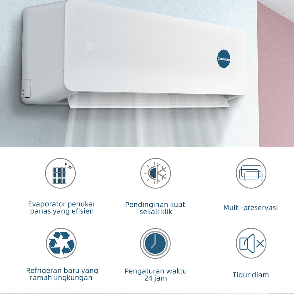 AC Terbaik Changhong ½ PK Standard CHOL-05L4: Pendingin Ruangan yang Efisien dan Hemat Energi