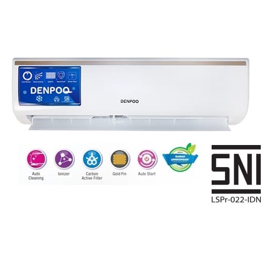 DENPOO AC Split DDS 05 CTL 1/2 PK: AC Hemat Listrik Terbaik untuk Ruangan Minimalis