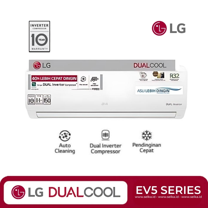 AC Inverter LG T05EV5: Pendingin Ruangan Dual Inverter 1/2 PK Terbaik
