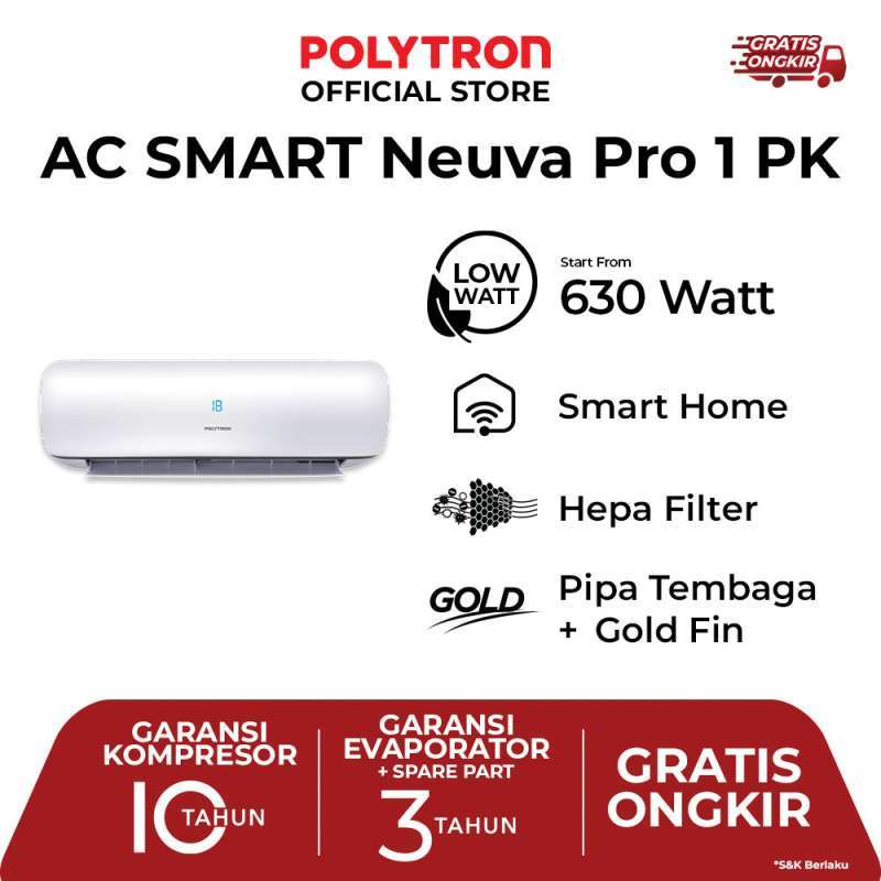 AC Inverter Polytron Smart Neuva Pro 1 PK PAC-09VZSI Terbaik