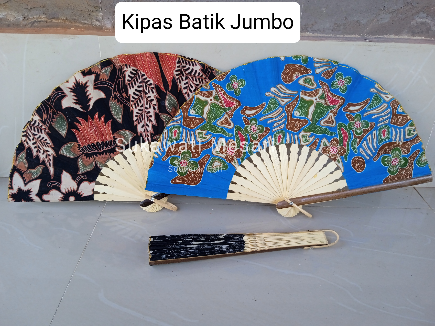 Kipas Batik Khas Bali 33 cm: Sentuhan Tradisional yang Elegan
