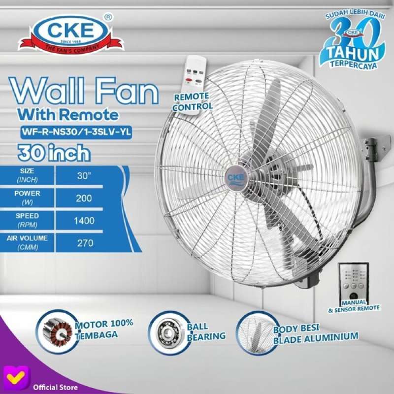 Kipas Dinding CKE Wall Fan Remote 30 Inch: Solusi Pendingin Modern