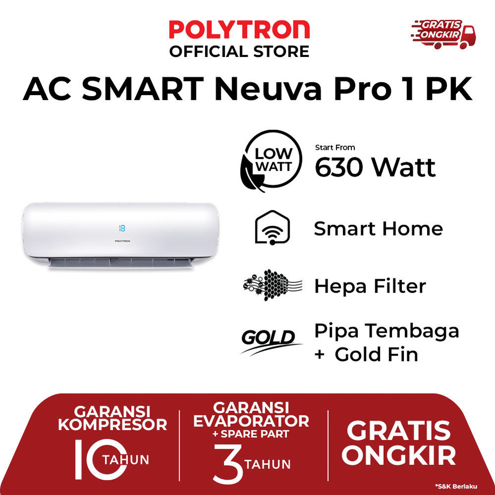 Review AC Terbaik: Polytron Smart Neuva Pro AC 1 PK PAC-09VZSI