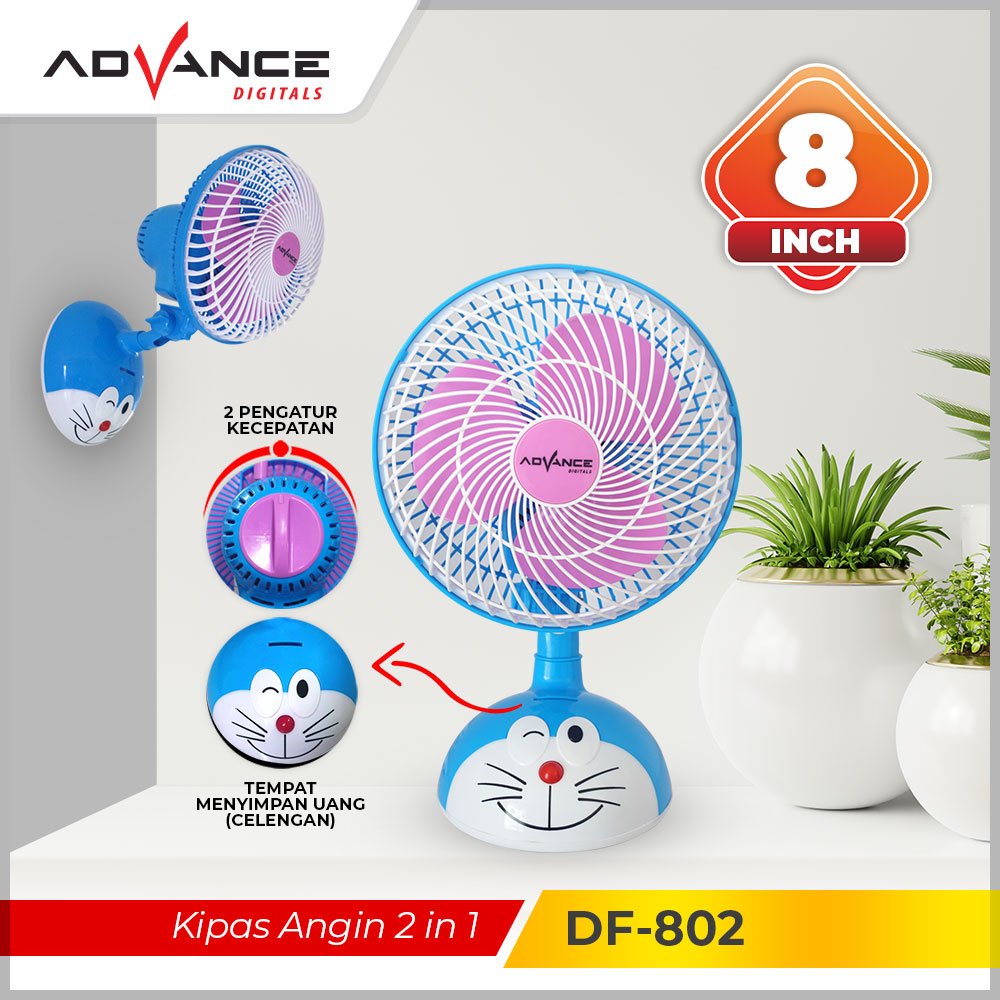 Review Kipas Angin Advance Kipas Angin 2in1 DF-802