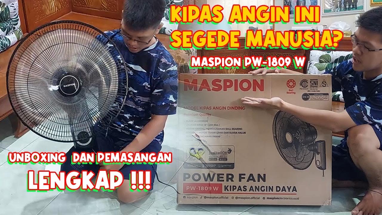 Review Kipas Angin Maspion Power Wall Fan PW-1809W