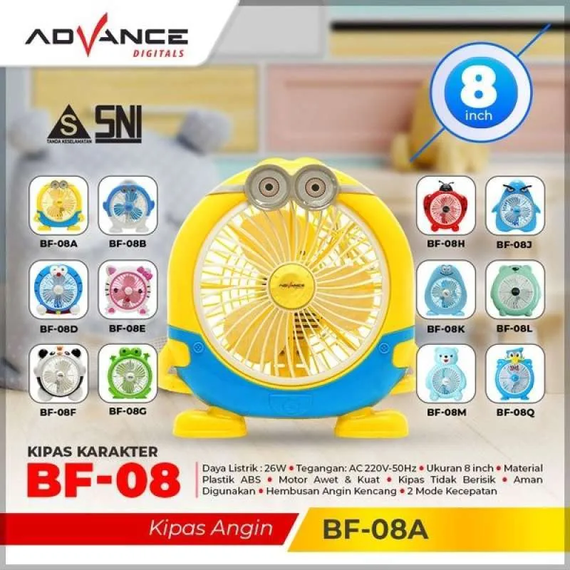 Review Kipas Terbaik: Advance Kipas Angin Karakter BF 08