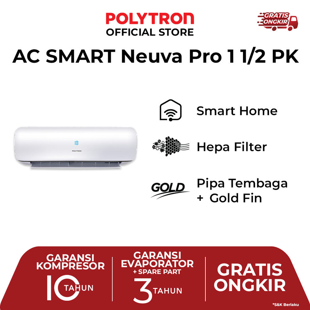 Review Lengkap AC Polytron Smart Neuva Pro PAC 12VZS