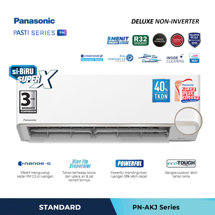 AC Panasonic Low Watt Deluxe 2-in-1 CS/CU-PN9AKJ Terbaik