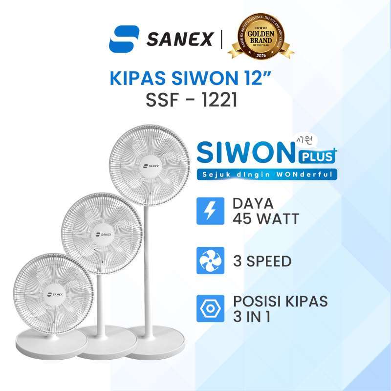 Kipas SANEX SSF-1221 R: Stand dan Desk Fan Terbaik untuk Kenyamanan