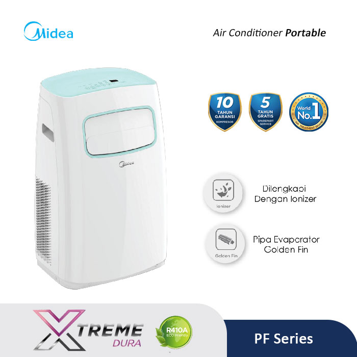 AC Midea Terbaik PF Series 1,5 PK — Pendingin Portabel MPF2-12CRN1