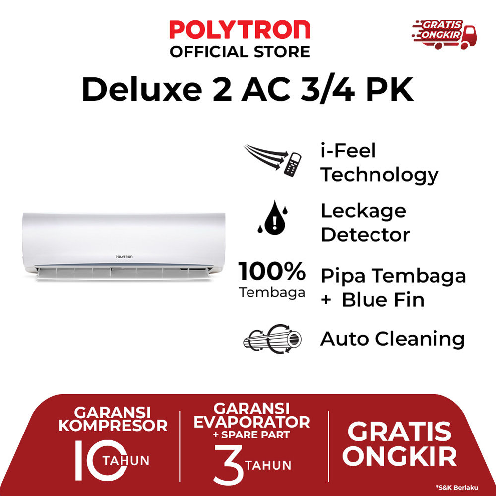AC Split Polytron Deluxe2 3/4 PK PAC 07ZSU: Spesifikasi dan Keunggulan