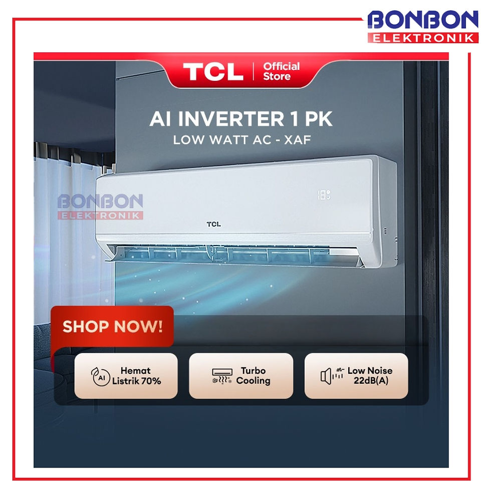 AC TCL Terbaik 1 PK dengan Teknologi AI Inverter TAC-09CSD/XAFI2