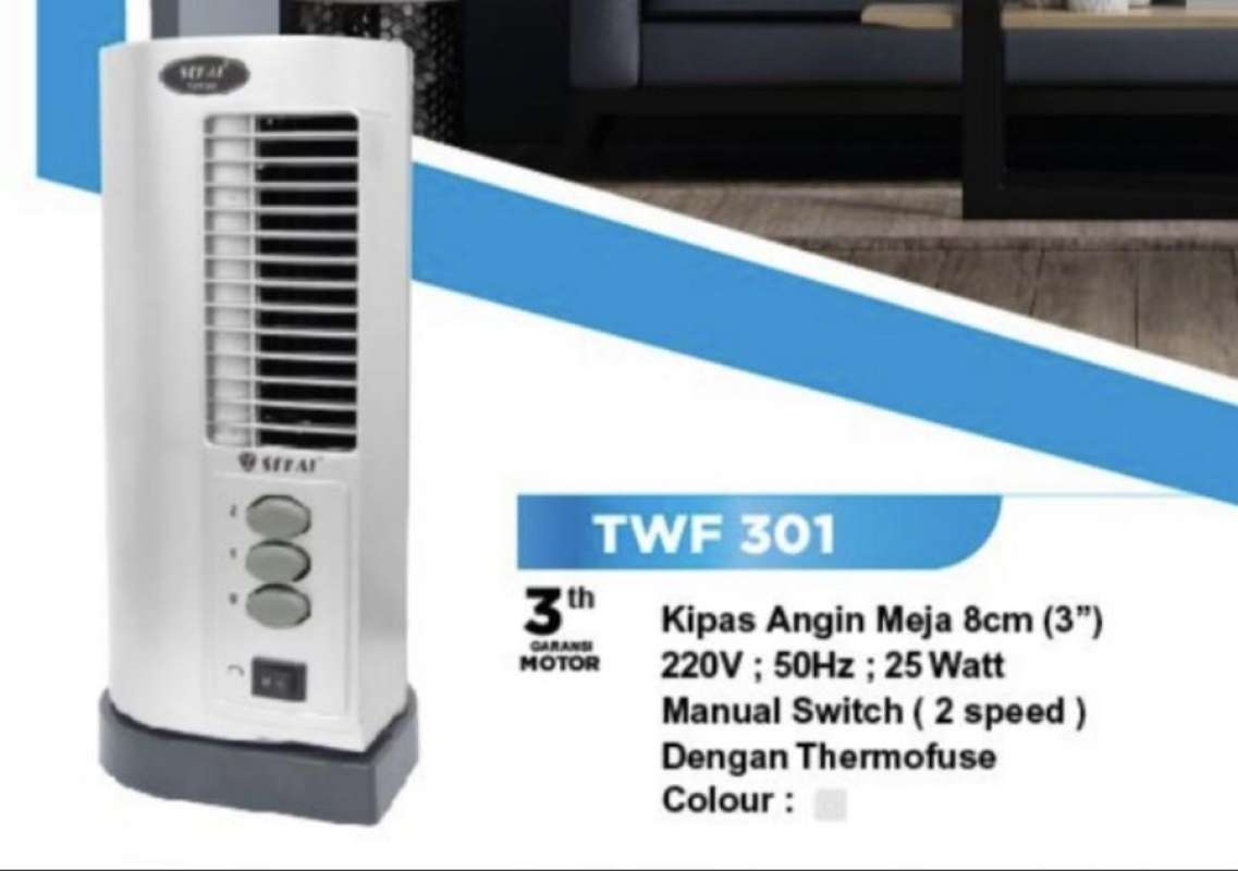 Kipas Sekai Tower Fan 3 Inch TWF 301: Pilihan Terbaik untuk Pendinginan