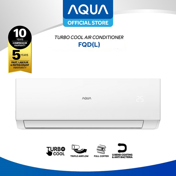 Review AC AQUA 1/2 PK Standar Turbo Cool AQA-KCR5FQDL