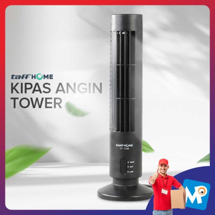 Kipas Angin TaffHOME YK-1208 USB Tower Leafless Ultra Sunyi