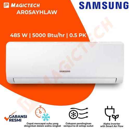 AC Samsung Alpha Inverter AR05AYHLAWKNSE: Pendingin Udara 0,5 PK Pintar