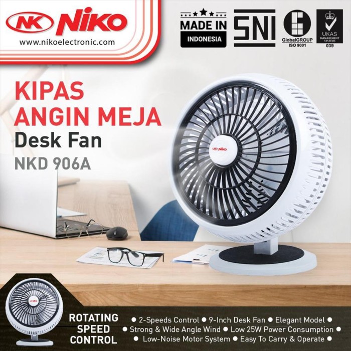 Kipas Niko NK 905 Desk Fan 9: Pilihan Terbaik untuk Kenyamanan