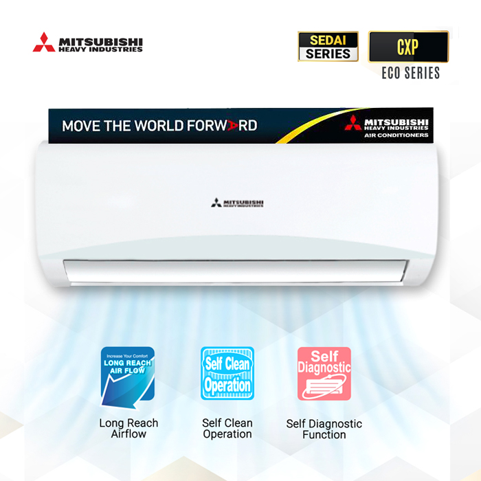 Review AC Mitsubishi 1 PK Standar R32 SRK09CXP-W3 Terbaik