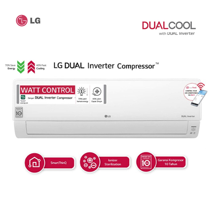 AC LG Dual Cool Eco Inverter T10EV4: Desain Hemat Energi dan Efisien