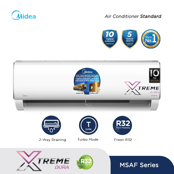 AC Split Midea 1 PK MSAF-09CRN2: Desain dan Fitur Utama