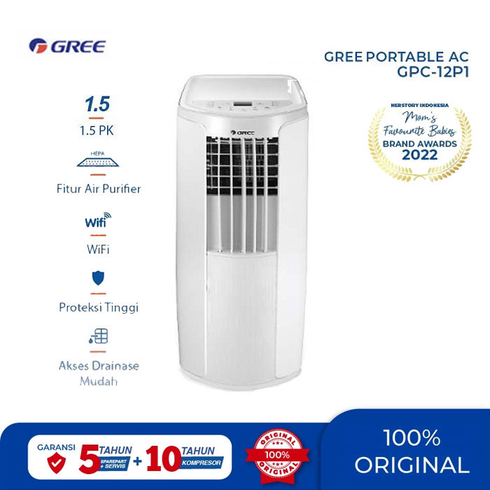 Gree AC Portable 1.5 PK GPC-12P1: Pendingin Ruangan Praktis dan Efisien