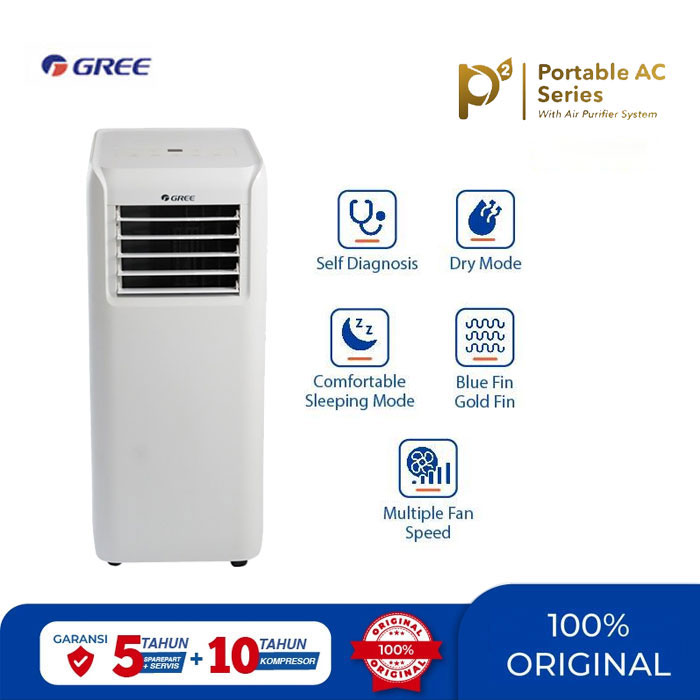 Gree AC Portable 1 PK GPC-09P2: Pendingin Ruangan Portabel Efisien