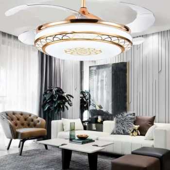 Kipas Angin Gantung LED 48 Inch Leutcher LCH-28, Desain Modern