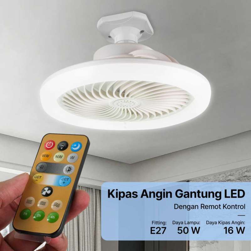 Kipas Angin Gantung LED JOYINLED JOY31 dengan Remote Terbaik