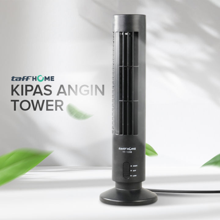 Kipas Angin TaffHOME YK-1208: Kipas USB Tower Leafless Ultra Sunyi