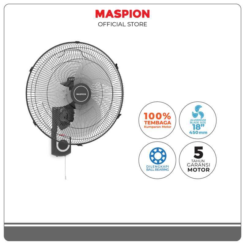 Kipas Maspion Power Wall Fan PW-1809W: Pilihan Terbaik untuk Ventilasi